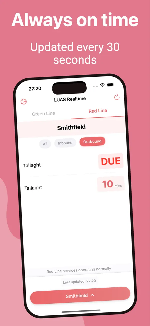Screenshot #3 pour LUAS Realtime