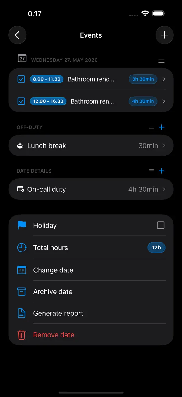 Screenshot #2 pour HourTracker