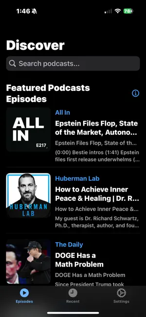 Gnosis Podcast Platform screenshot 1