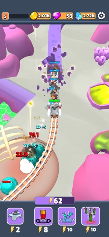 Minecart Survive! iPhone screenshot