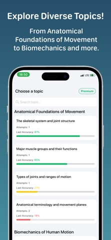 Kinesiology -Quiz iPhone screenshot