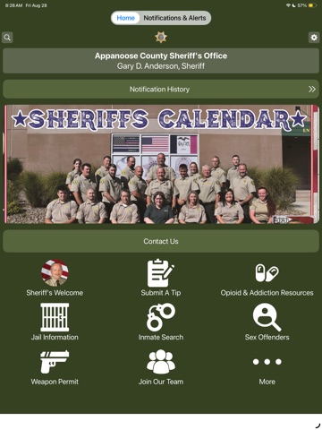Appanoose County Sheriff Iowa iPad screenshot