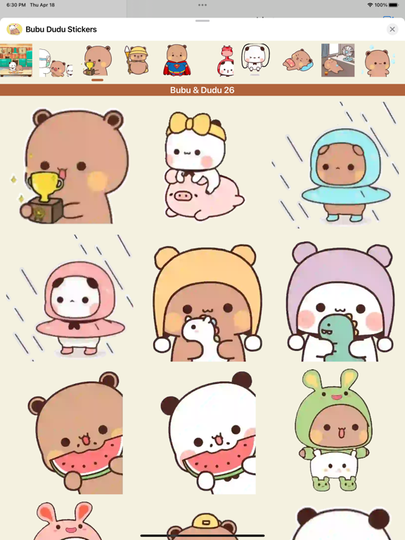 Screenshot #5 pour Bubu Dudu Animated Stickers