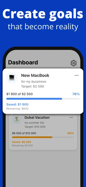 Savings Tracker - Money Goals screenshot 2