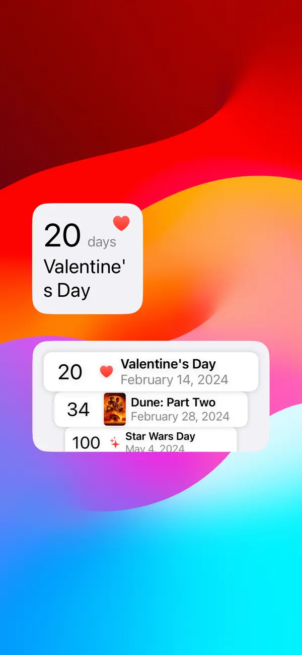 #2. Countdowns+ (iOS) Podle: 256 Arts