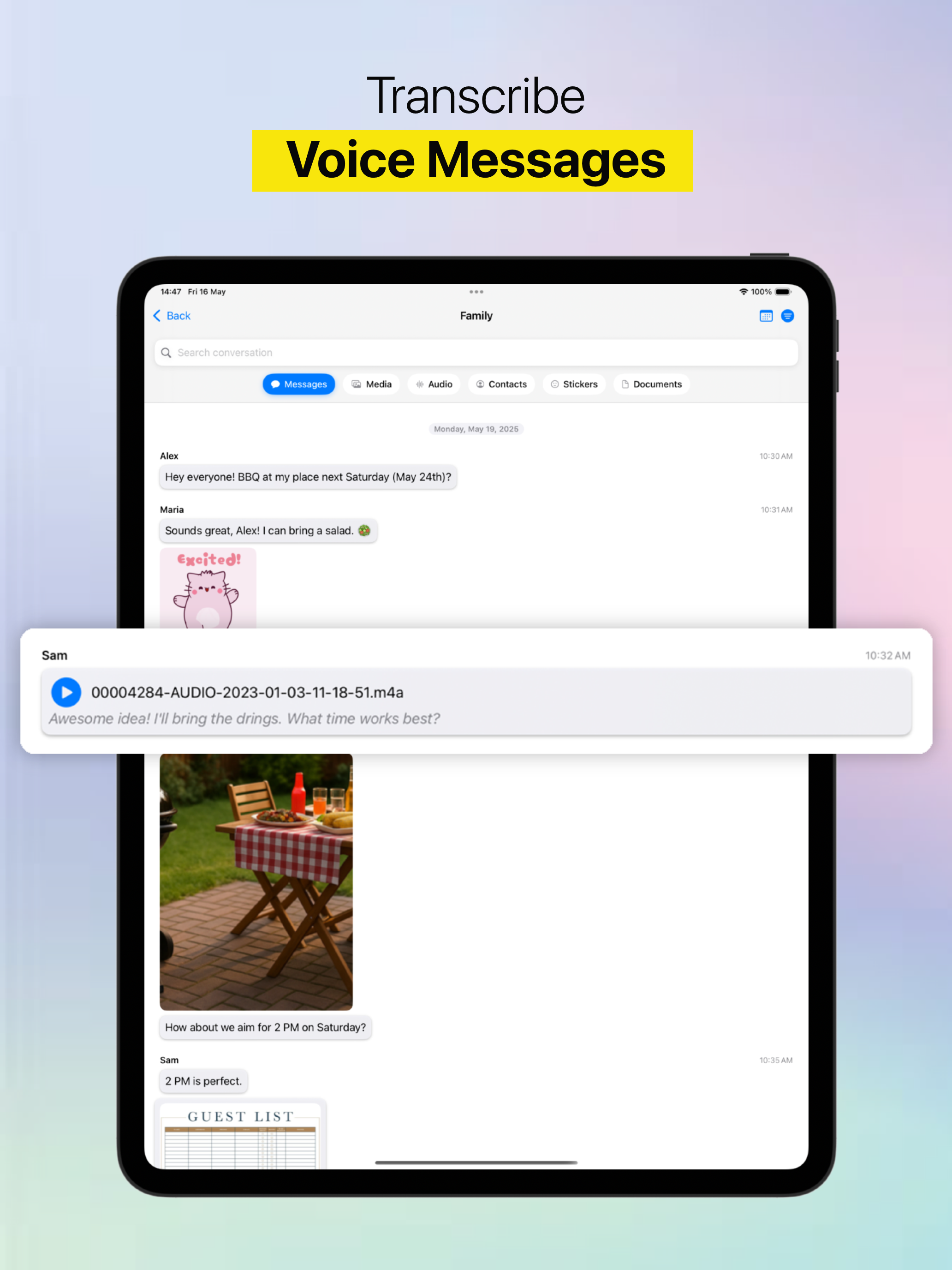 Chat Archive - WA Backup