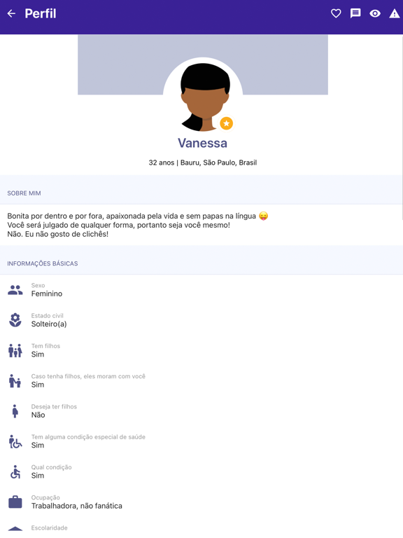CaraMetade iPad screenshot 6 - Social Networking app