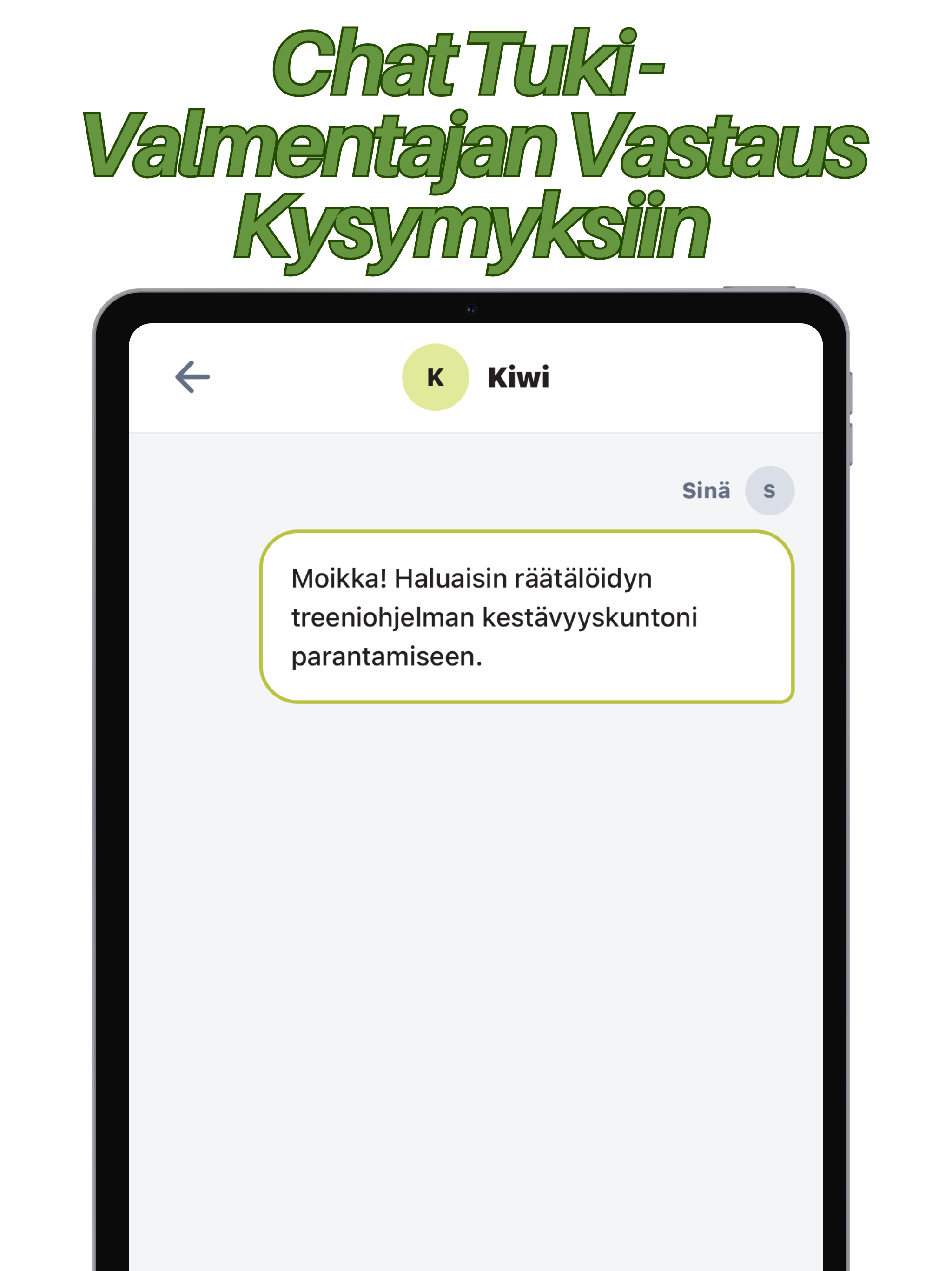 Kiwi – Health & Training