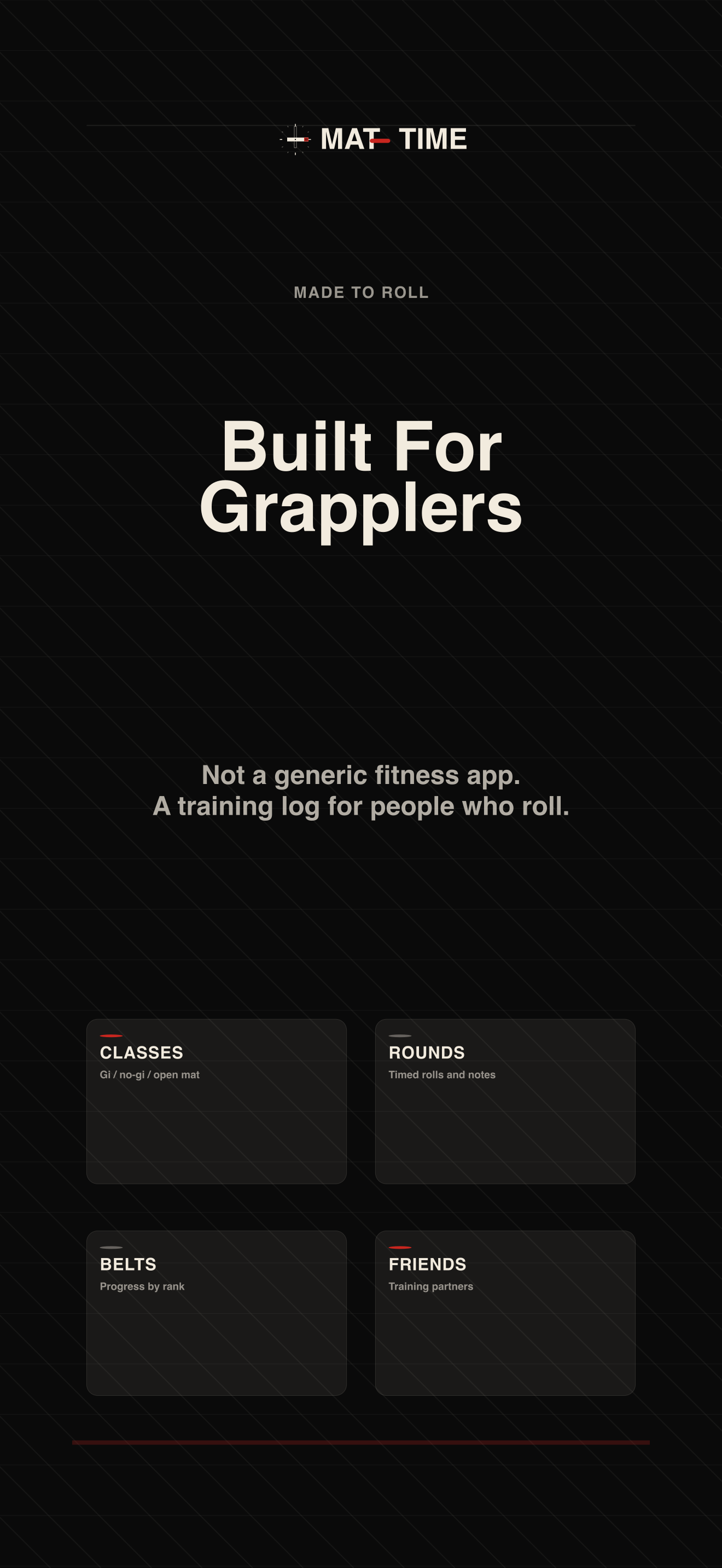 MatTime - BJJ Training Journal
