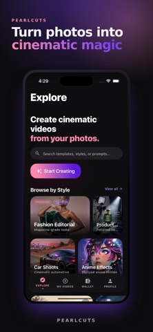 Pearlcuts: AI Video Maker Screenshot 1 of 5