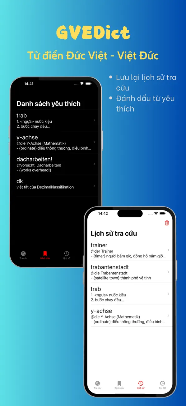 Screenshot #1 pour GVEDict - Từ Điển Đức Việt