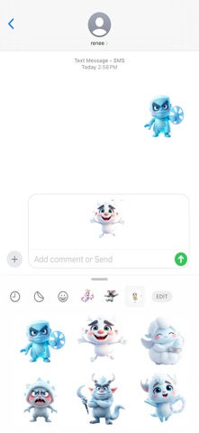 旋转暴风雪贴纸 screenshot