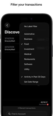 Finance screenshot