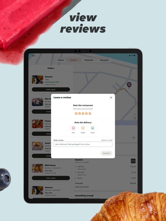 Just Eat - Food Delivery iPad screenshot 6 - Food & Drink app