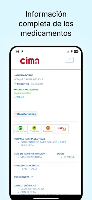 aempsCIMA screenshot 4