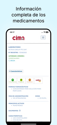 aempsCIMA screenshot