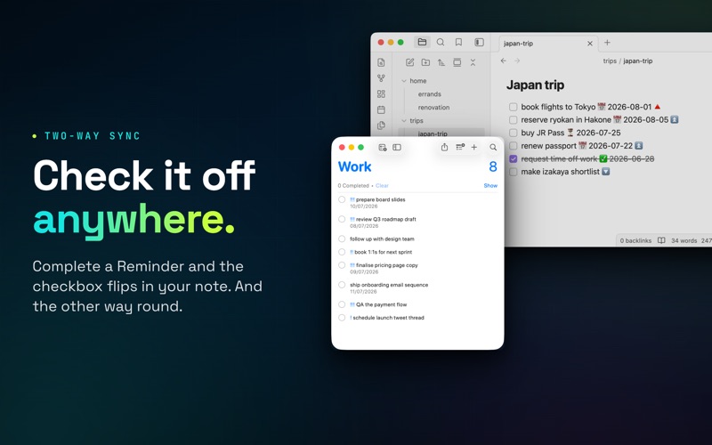 ReminderSync for Markdown screenshot