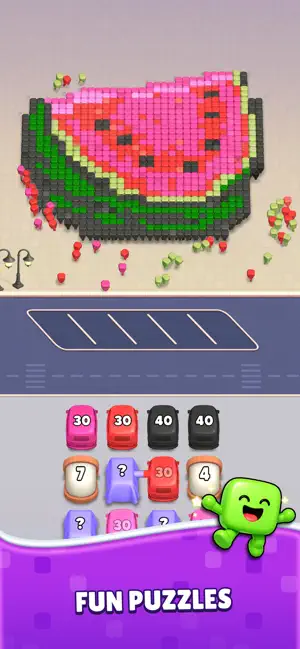 Pixel Break: Bus Sort Puzzle screenshot 3
