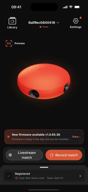 Ballr Ai Sports Camera screenshot 1