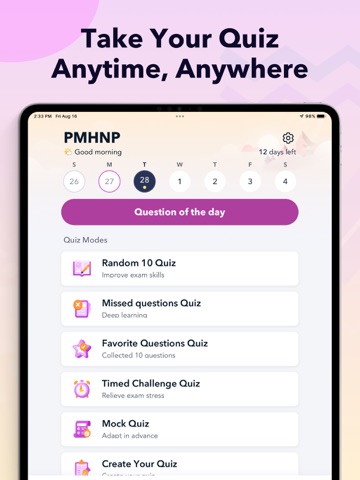 PMHNP Exam Prep Practice 2026 iPad screenshot