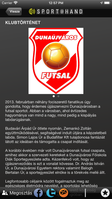 Dunaújváros - Futsal Screenshot