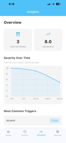 Hot Flash Insight Screenshot 3 of 3