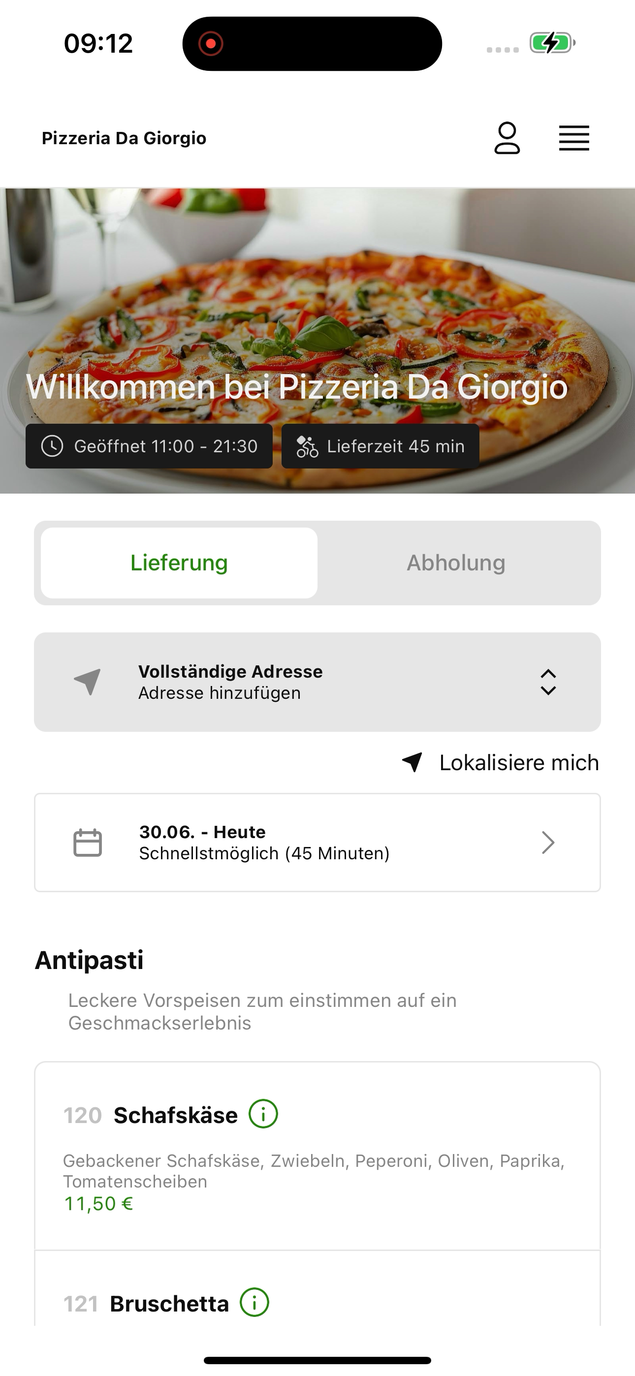 Pizzeria Da Giorgio DE