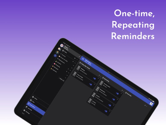 GoTodo: Tasks, Docs, Reminders iPad screenshot 4 - Productivity app
