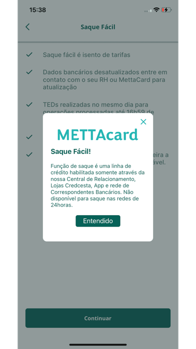 METTAcard Screenshot