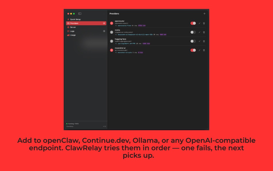 #6. ClawRelay (macOS) Által: Rajiv Singh