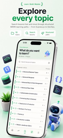 Learn MERN Stack: React & Node iPhone screenshot