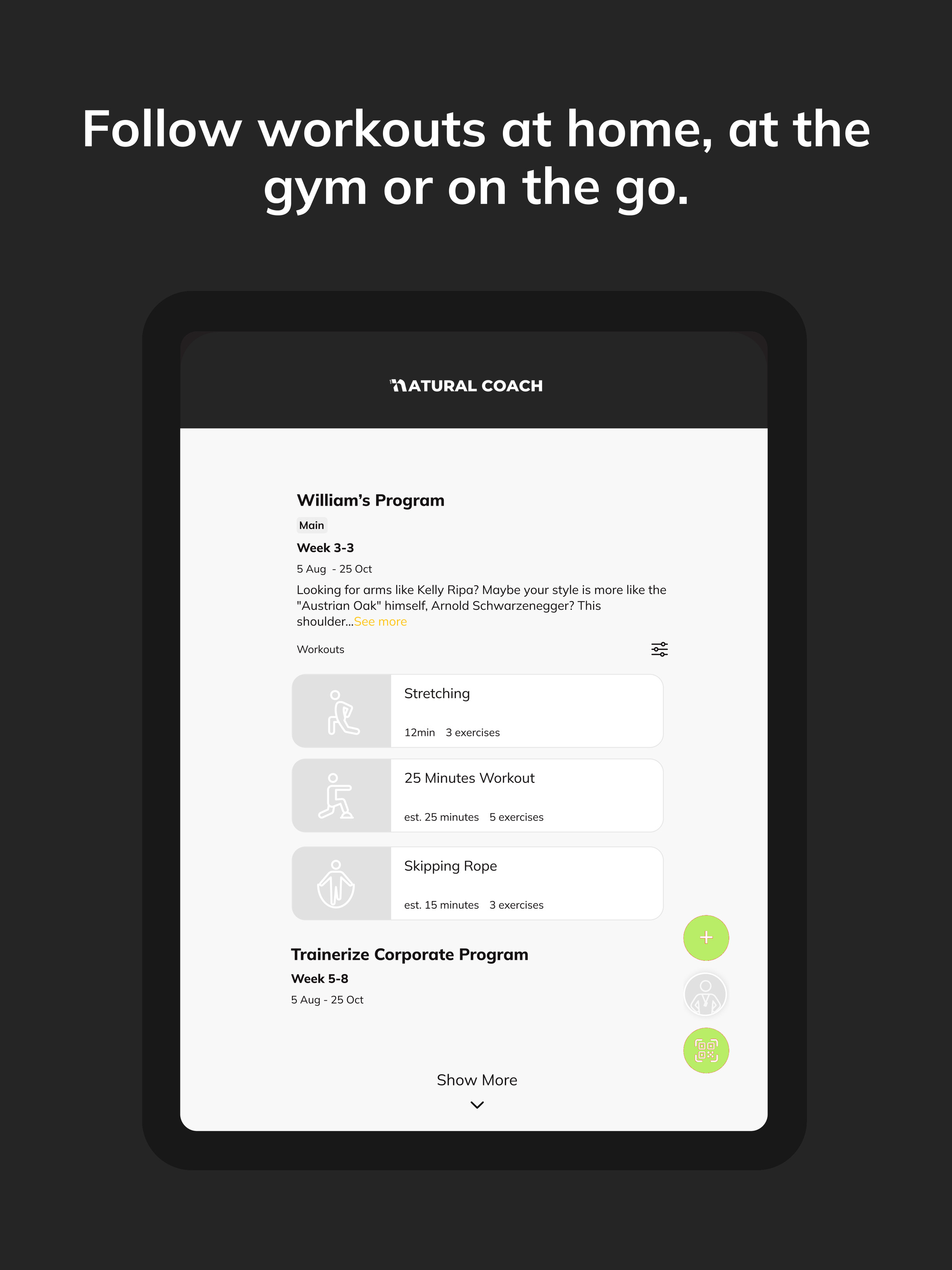 The Natural Coach App