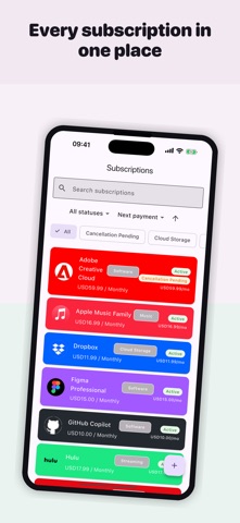 Online Subscription Tracker Screenshot 1 of 10