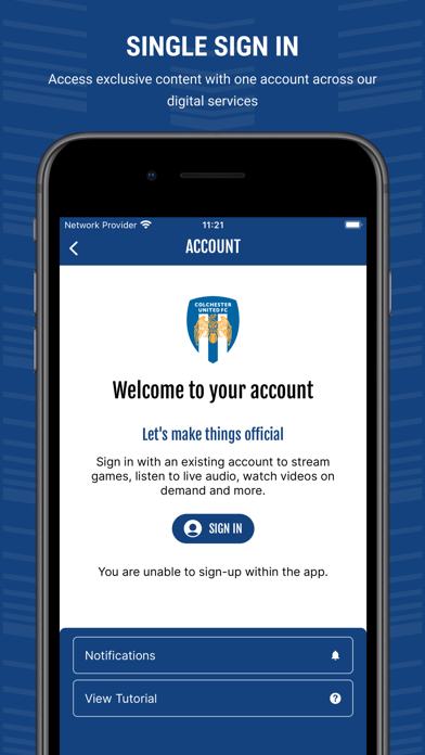 Colchester United FC Screenshot