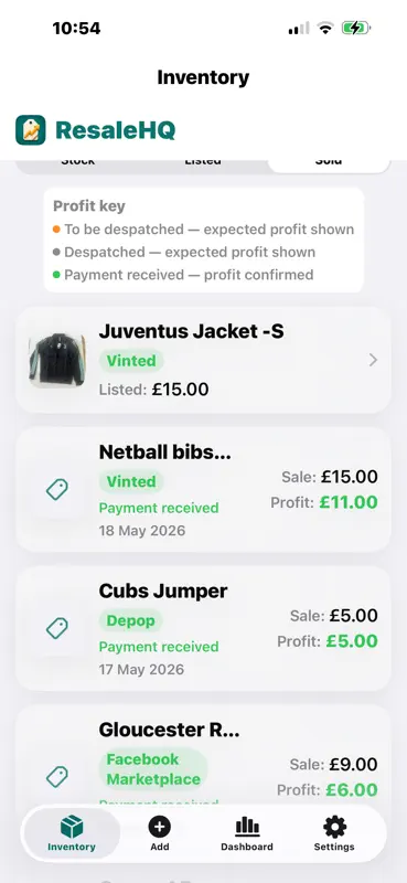 ResaleHQ: Reseller Tracker screenshot 4 of 5