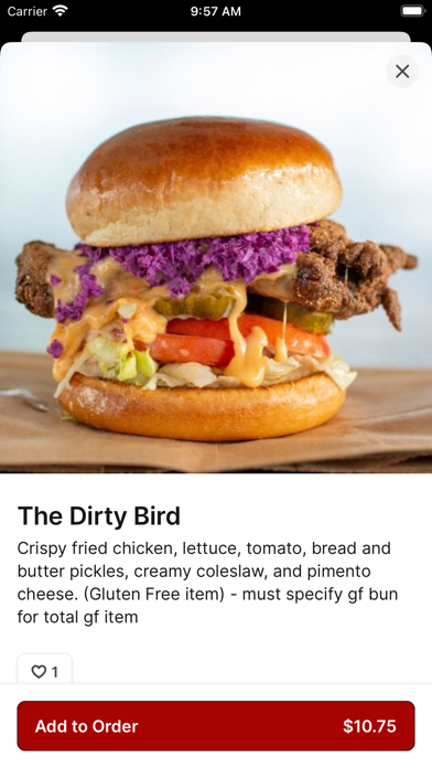 Buns Burgers To Go iPhone screenshot 3 - Food & Drink app