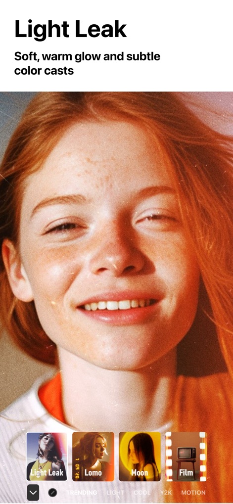 Filto: AI Photo & Video Editor - Radiant Light Leaks