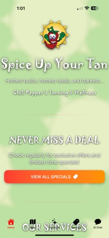 Chili Pepper's Tanning iPhone screenshot