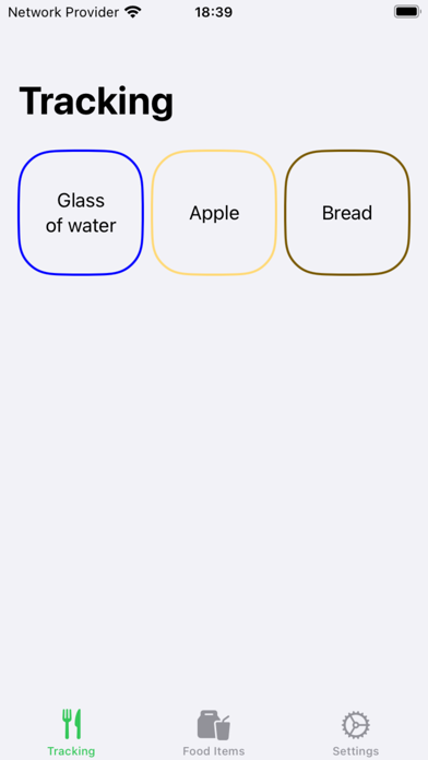 Nutrient Tracker/Exporter Screenshot