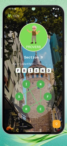 Word Puzzle Game Proverb Brain screenshot