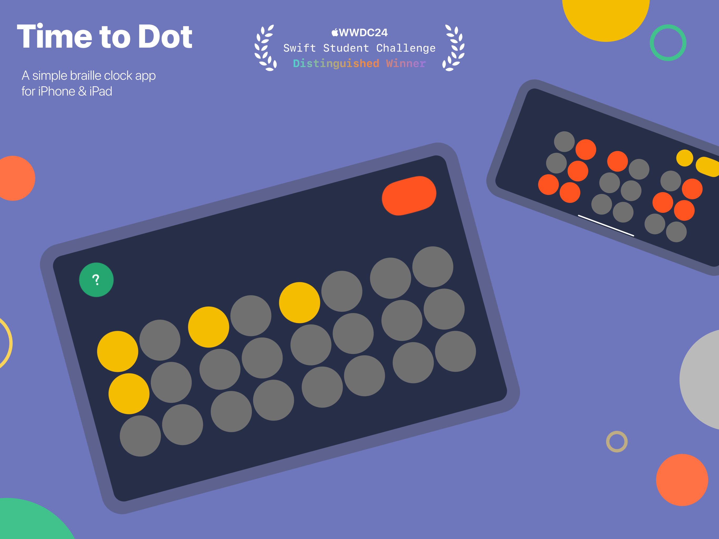 Time to Dot - a braille clock
