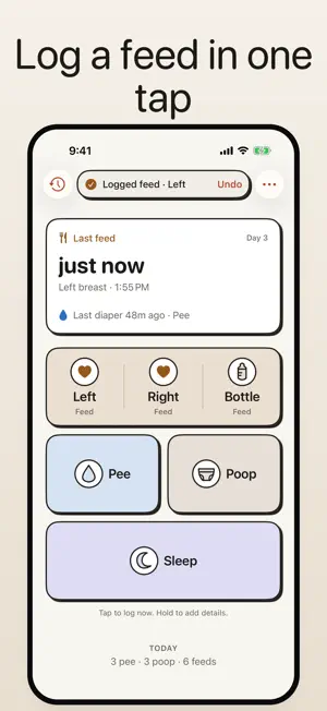 Baby Tracker: Feeds & Diapers screenshot 1