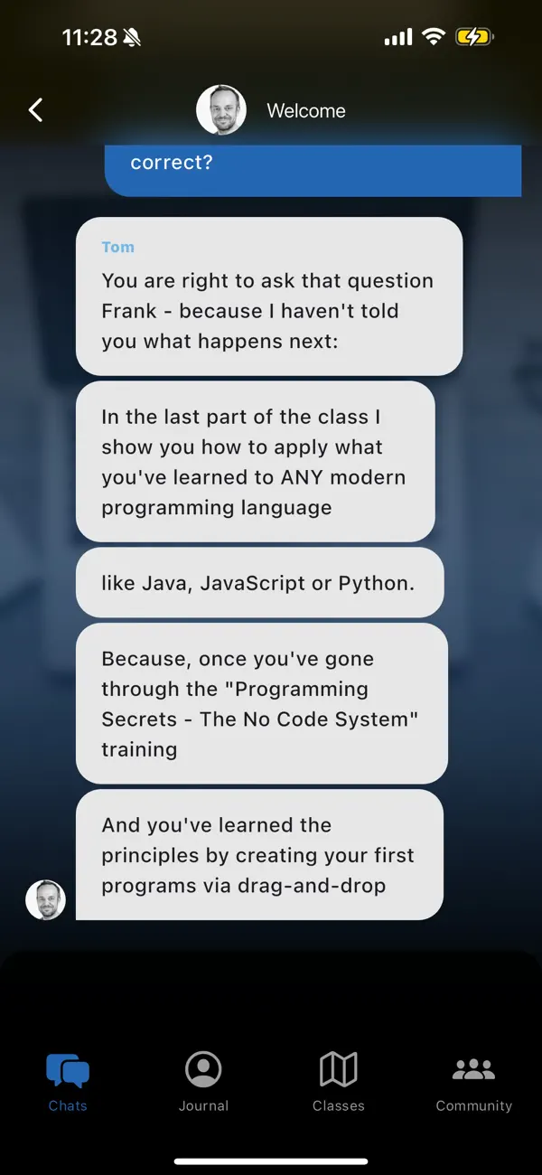 #6. Chat & Code Learn Programming (iOS) Ved: netzfrequenz software GmbH