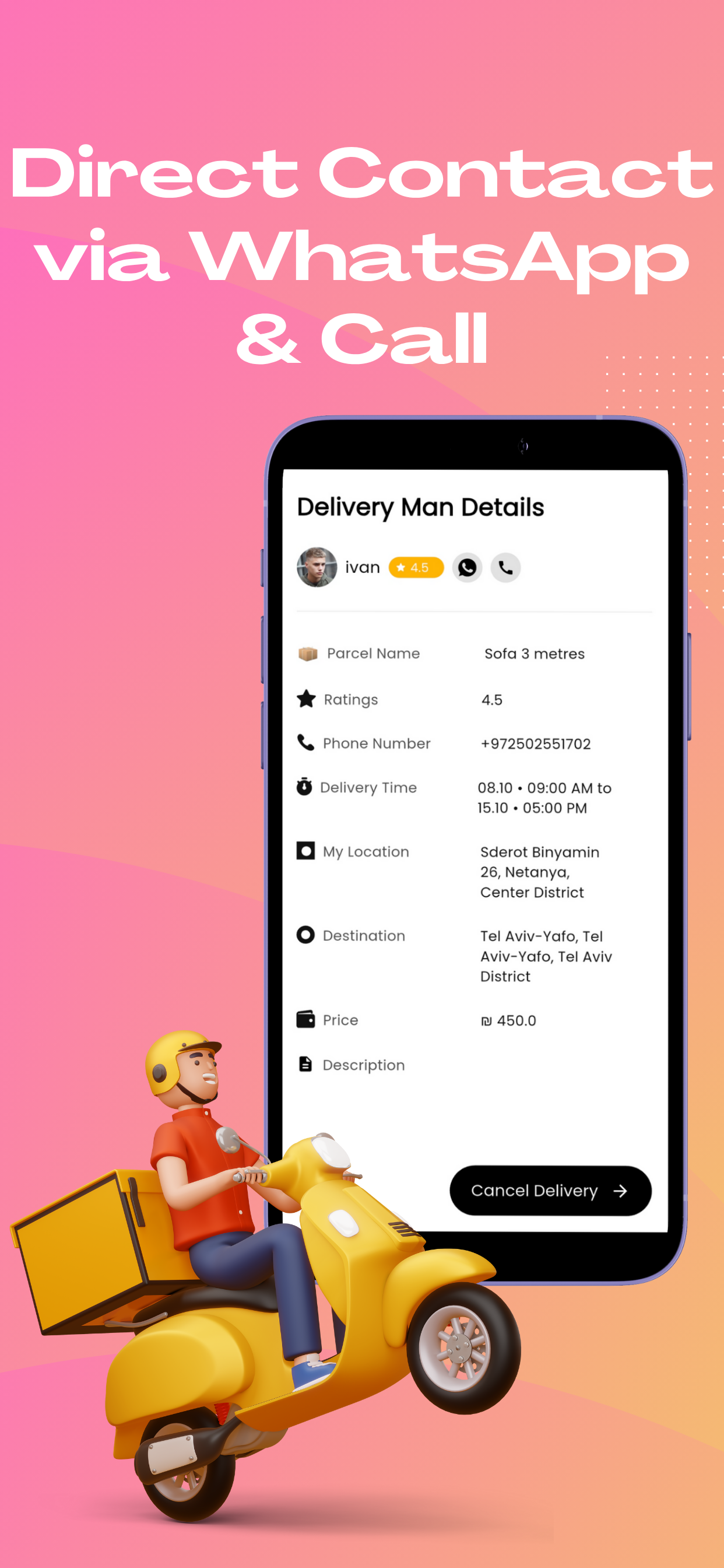 Deliverly – משלוחים על הדרך screenshot 4