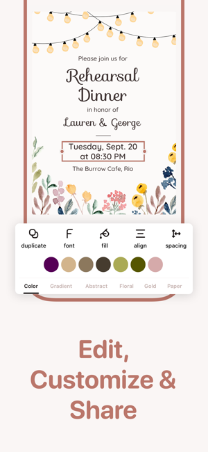 ‎Invitation Maker - Invyt Screenshot