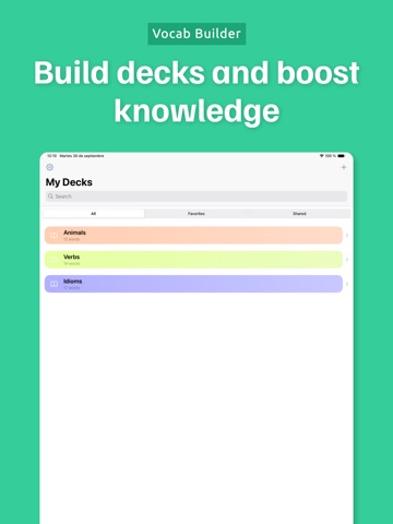FlashCards - learn languages iPad screenshot