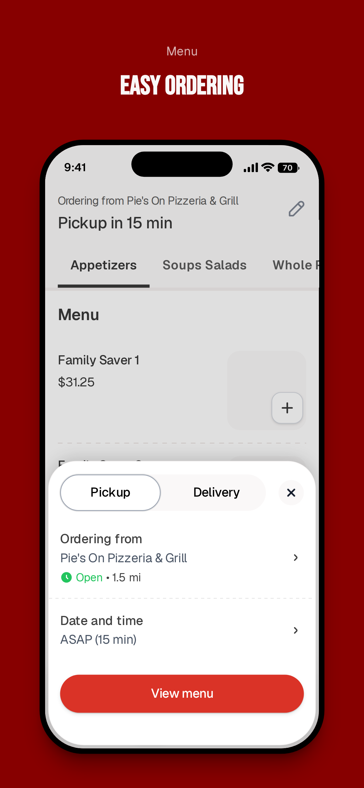 Pie's On Pizzeria & Grill screenshot 3