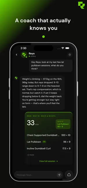 Reyo: AI Fitness Coach screenshot 2