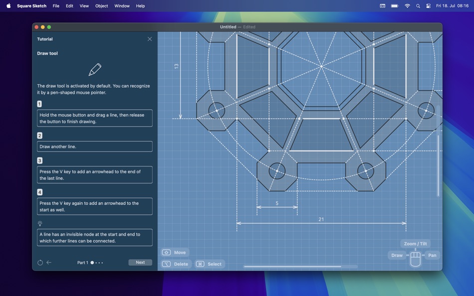 #2. Square Sketch (macOS) 由: DANIEL ROTH