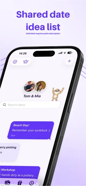 Twogether: Shared Date Ideas screenshot 2